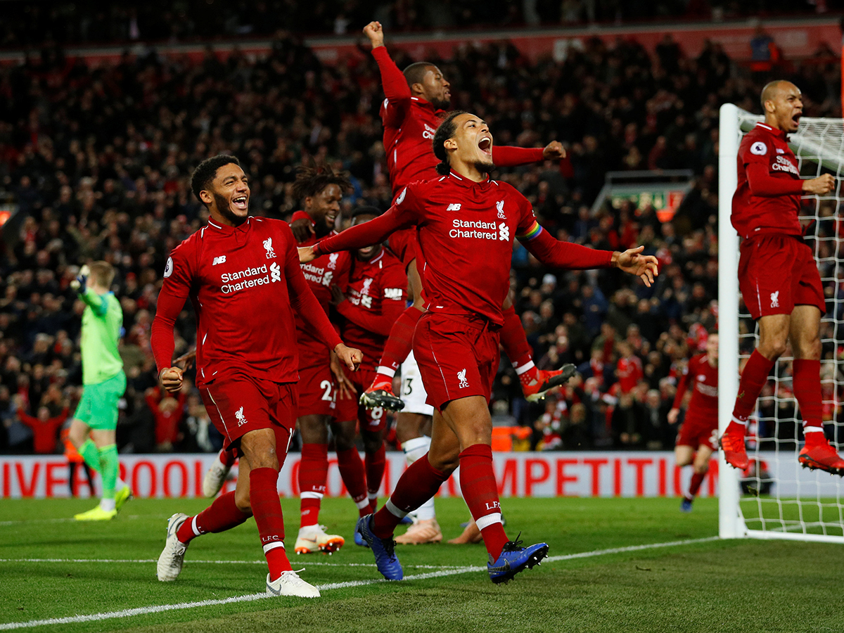 Liverpool Celebration Liverpool Vs West Brom Match Report Adam Lallana And Decorados De